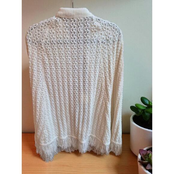 Hand Crafted Knit Poncho. Sz. One Size. - Picture 2 of 3
